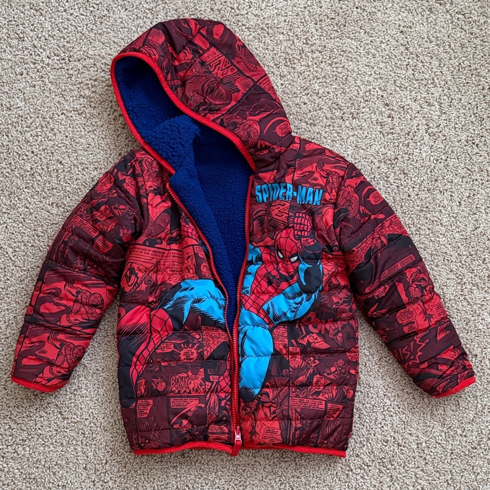 Marvel Red Quilted Jacket